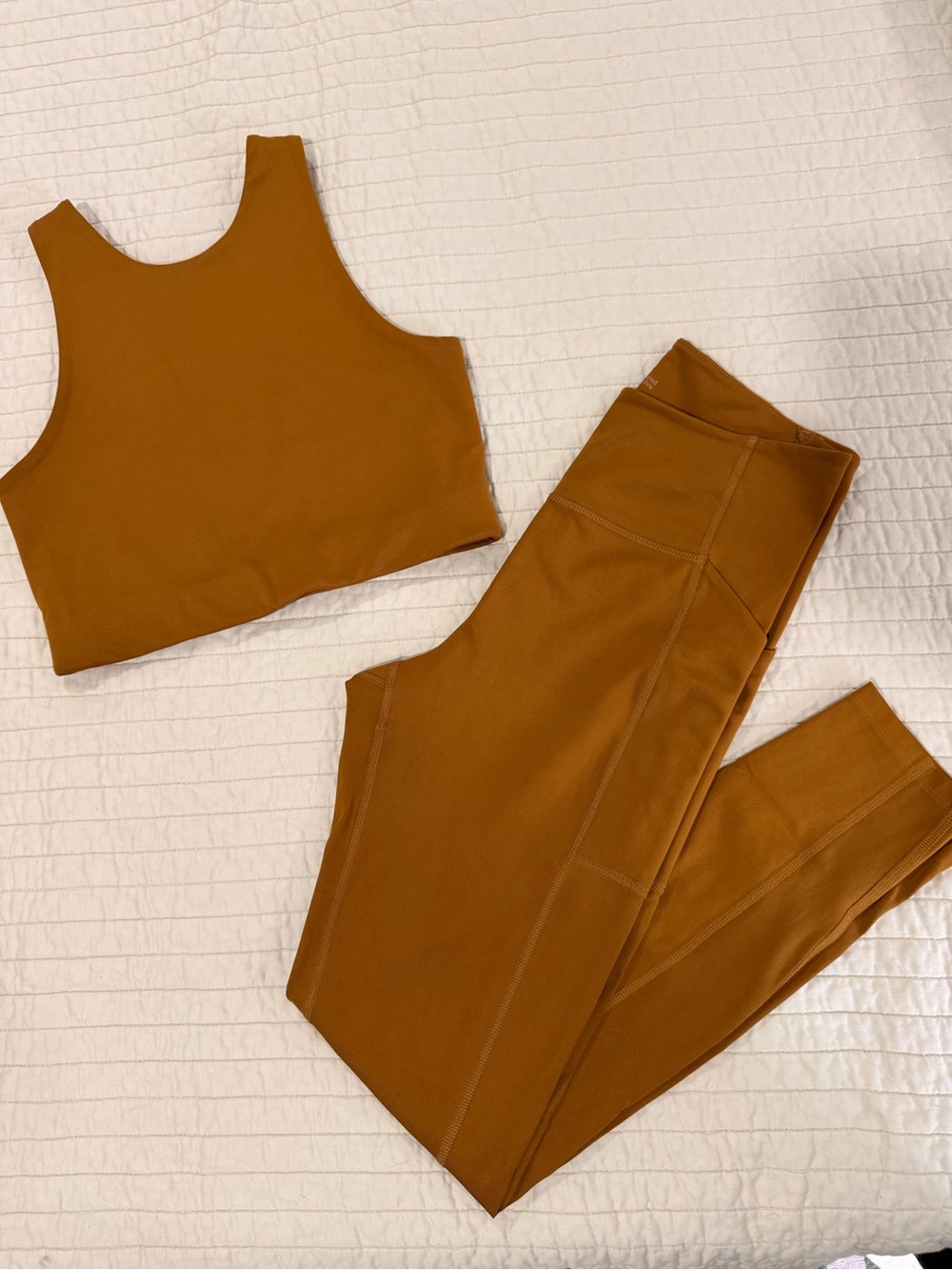 Girlfriend Collective High-Waist Active Leggings and Matching Dylan Crop - Set